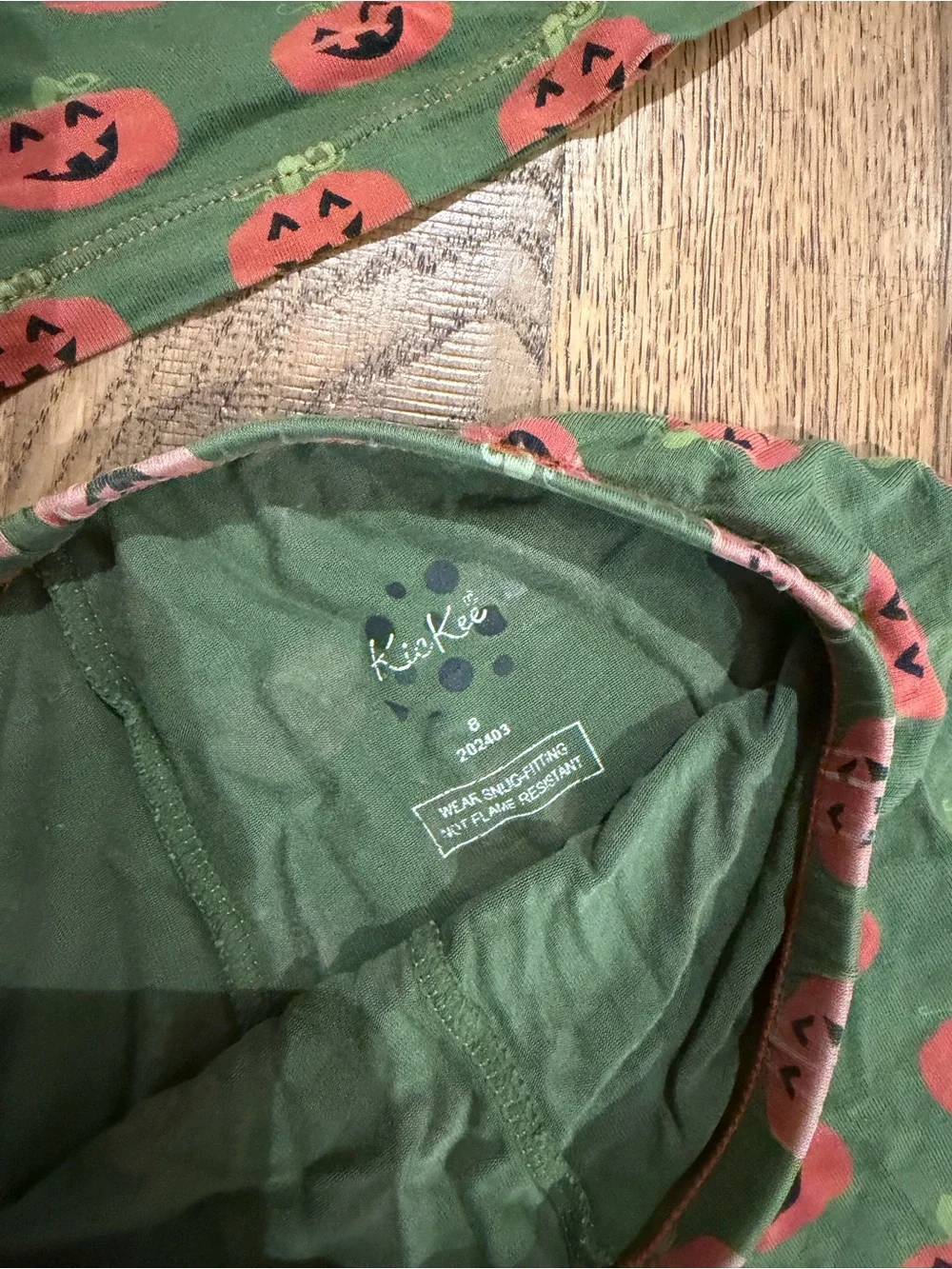 Kickee Pumpkin Print Pajama Set